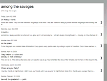 Tablet Screenshot of amongthesavages.blogspot.com