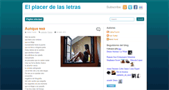 Desktop Screenshot of elplacerdelasletras.blogspot.com