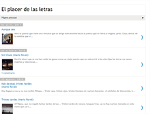 Tablet Screenshot of elplacerdelasletras.blogspot.com
