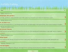 Tablet Screenshot of joyfullyjoshing.blogspot.com