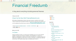 Desktop Screenshot of financialfreedumb.blogspot.com