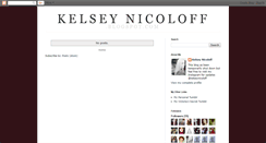 Desktop Screenshot of kelseynicoloff.blogspot.com