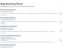 Tablet Screenshot of blogmarketingtactics.blogspot.com