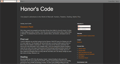 Desktop Screenshot of honorscode.blogspot.com