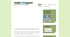 Desktop Screenshot of makefithappen.blogspot.com