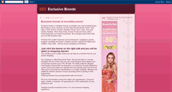 Desktop Screenshot of exclusivebrands21.blogspot.com