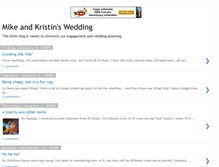 Tablet Screenshot of mikeandkristinswedding.blogspot.com