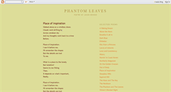 Desktop Screenshot of phantomleaves.blogspot.com