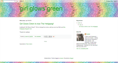 Desktop Screenshot of girlglowsgreen.blogspot.com