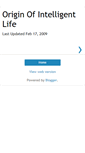 Mobile Screenshot of originofintelligentlife.blogspot.com
