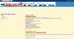 Desktop Screenshot of itjobsforyou.blogspot.com