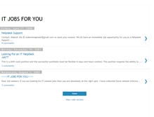 Tablet Screenshot of itjobsforyou.blogspot.com