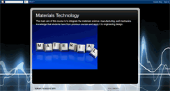 Desktop Screenshot of mechanical-materialstechnology.blogspot.com