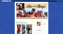 Desktop Screenshot of jamiandtheboys.blogspot.com