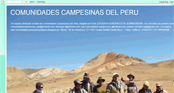 Desktop Screenshot of comunidadescampesinasdelperu.blogspot.com