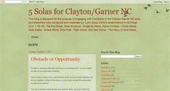 Desktop Screenshot of 5solas4claytongarner.blogspot.com