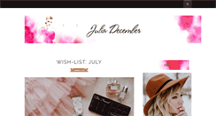 Desktop Screenshot of juliadecember.blogspot.com