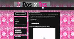 Desktop Screenshot of dos-de-tres.blogspot.com