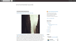 Desktop Screenshot of environmentalsounds.blogspot.com