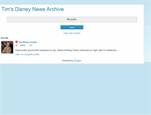 Tablet Screenshot of disneynewsarchive.blogspot.com
