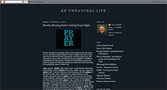 Desktop Screenshot of anunnaturallife.blogspot.com