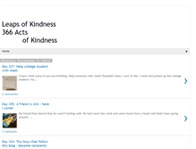 Tablet Screenshot of leapsofkindness.blogspot.com