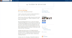 Desktop Screenshot of 12notesisenough.blogspot.com