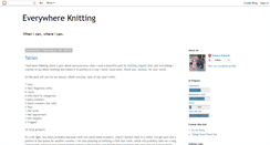Desktop Screenshot of everywhereknitting.blogspot.com