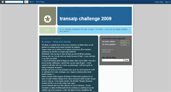 Desktop Screenshot of biketransalp2009.blogspot.com