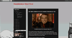 Desktop Screenshot of dumbledoreshotfirst.blogspot.com