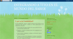 Desktop Screenshot of integrandoatitoenelmundodelsaber.blogspot.com