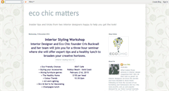 Desktop Screenshot of ecochic-matters.blogspot.com