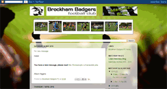 Desktop Screenshot of brockhambadgersfc.blogspot.com