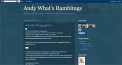 Desktop Screenshot of andywhatsramblings.blogspot.com