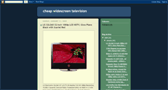 Desktop Screenshot of cheap-widescreen-television.blogspot.com