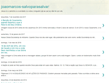 Tablet Screenshot of joaomarcos-salvoparasalvar.blogspot.com