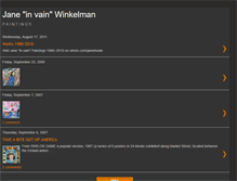 Tablet Screenshot of janeinvainwinkelman.blogspot.com
