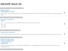 Tablet Screenshot of docentesiglo21.blogspot.com