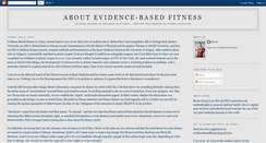 Desktop Screenshot of evidencebasedfitnessabout.blogspot.com