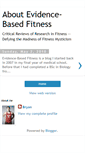 Mobile Screenshot of evidencebasedfitnessabout.blogspot.com
