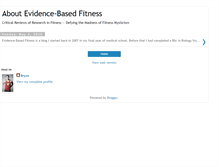 Tablet Screenshot of evidencebasedfitnessabout.blogspot.com