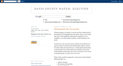 Desktop Screenshot of daviscountywatch-election.blogspot.com