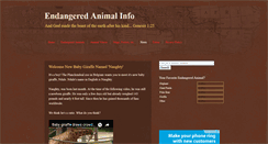 Desktop Screenshot of endangeredanimal-info.blogspot.com