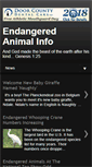 Mobile Screenshot of endangeredanimal-info.blogspot.com