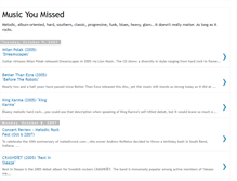 Tablet Screenshot of musicyoumissed.blogspot.com