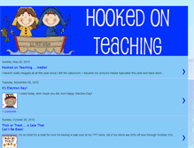 Tablet Screenshot of hookedonteaching.blogspot.com
