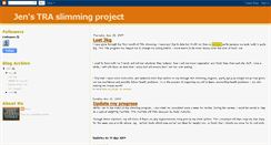 Desktop Screenshot of jenstraslimmingproject.blogspot.com