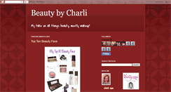 Desktop Screenshot of beautybycharli.blogspot.com