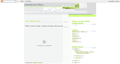 Desktop Screenshot of anybodybuthillary.blogspot.com
