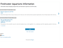 Tablet Screenshot of freshwateraquariumsinfo.blogspot.com